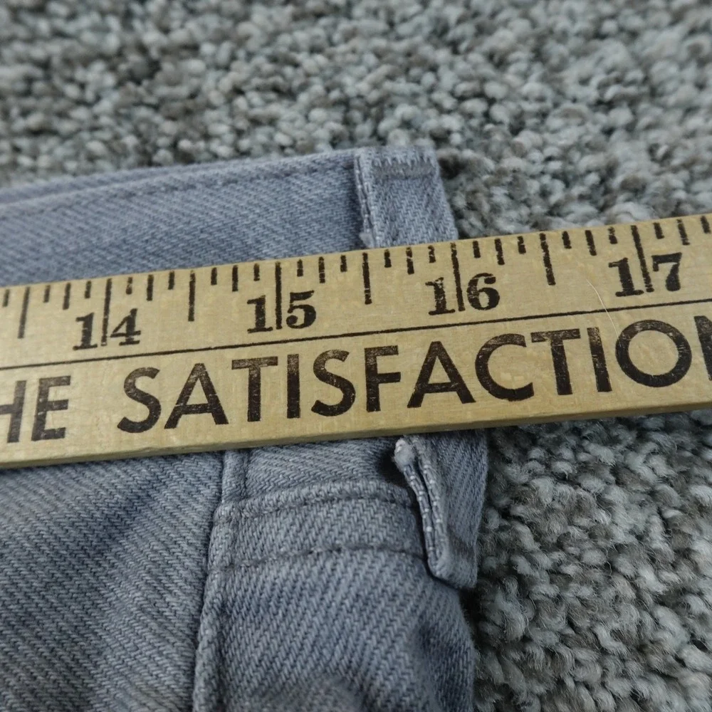 Levis Jeans Mens 32X30 Black Gray Denim Pants‎ 501 Button Fly Straight Western
